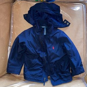 Polo Fleece Lined Navy Windbreaker 3T